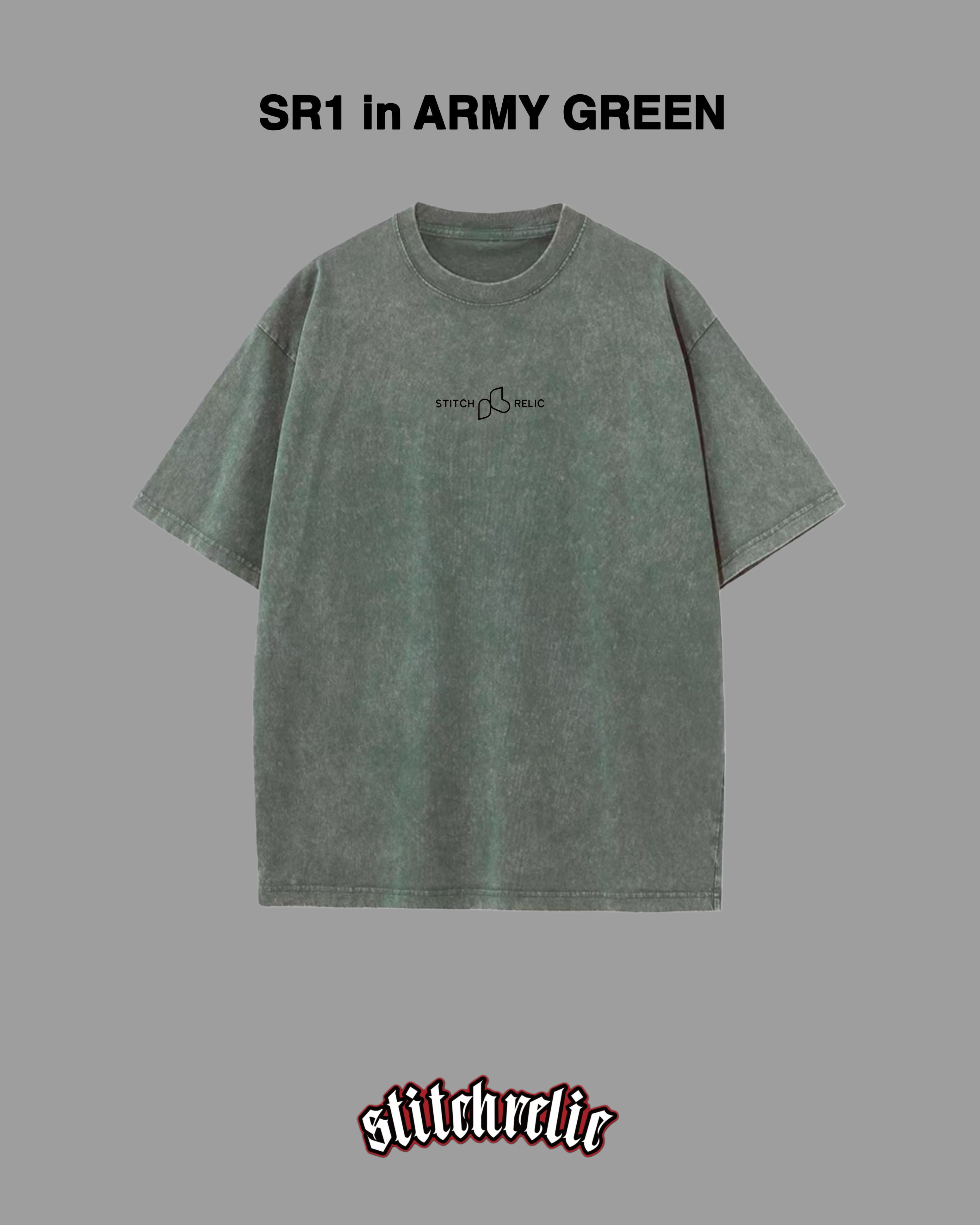 SR1 – Acid Wash Oversized Tee