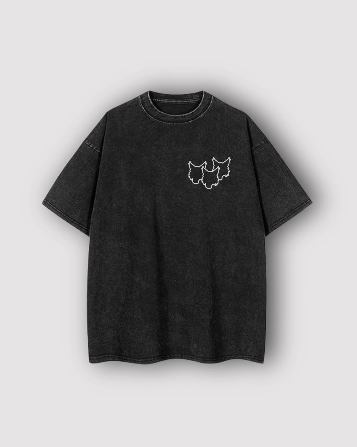*Preorder* Lynx Acid Wash Tee in Black