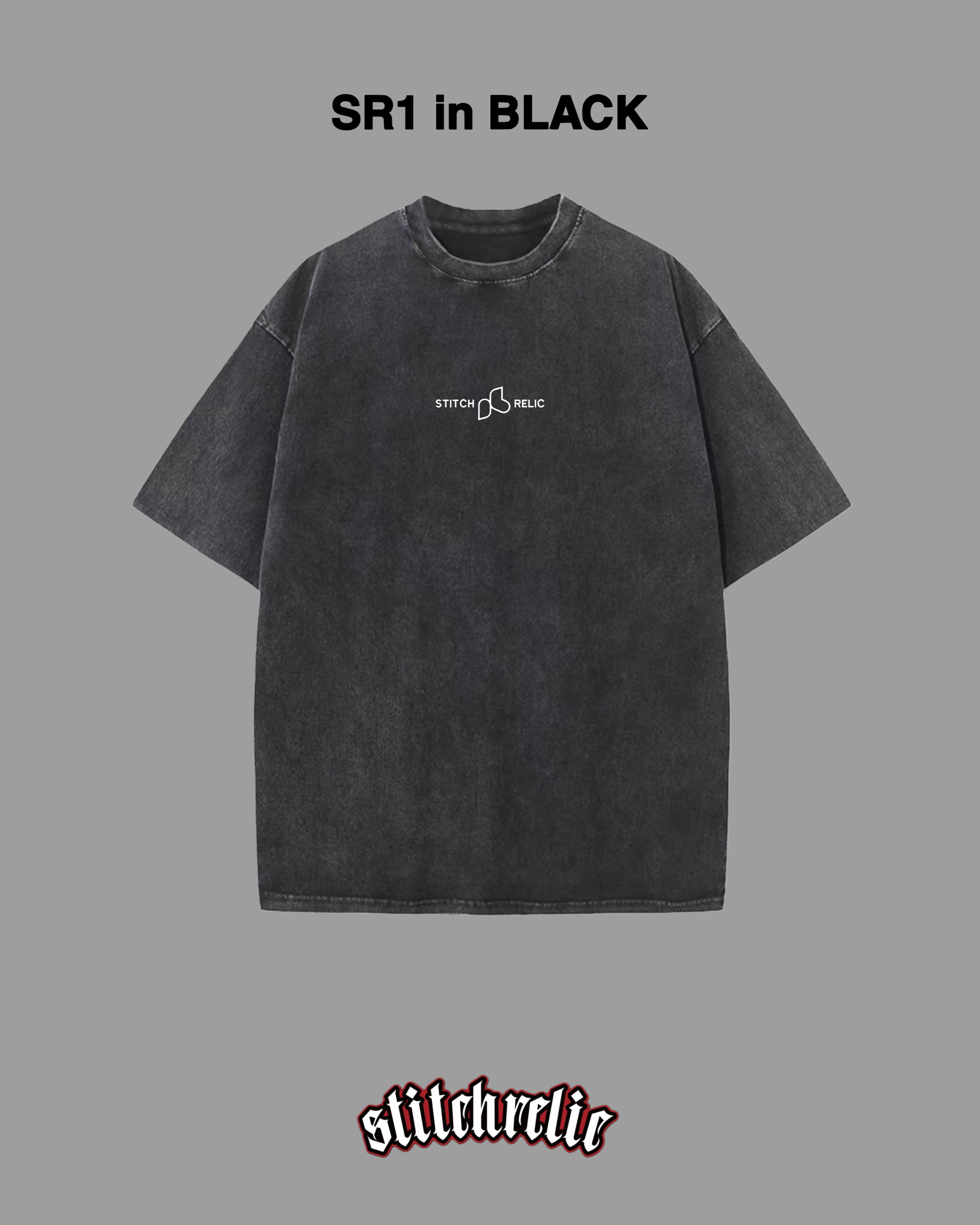 SR1 – Acid Wash Oversized Tee