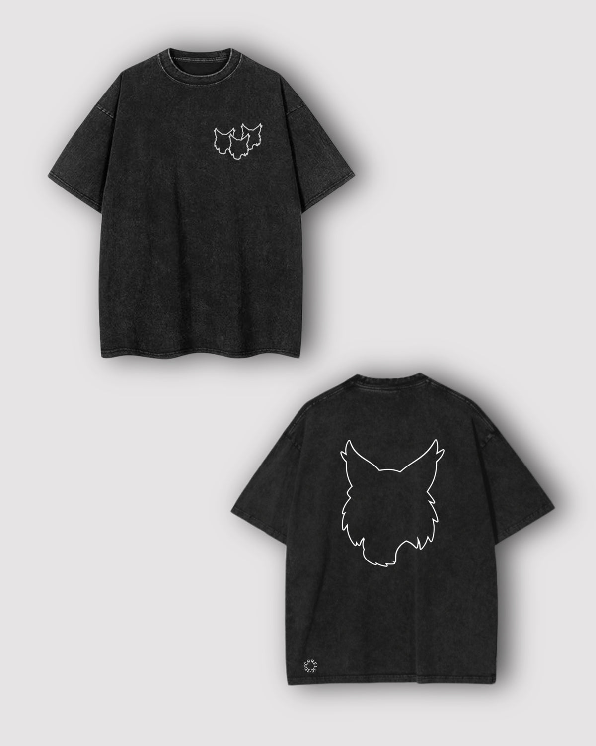 *Preorder* Lynx Acid Wash Tee in Black