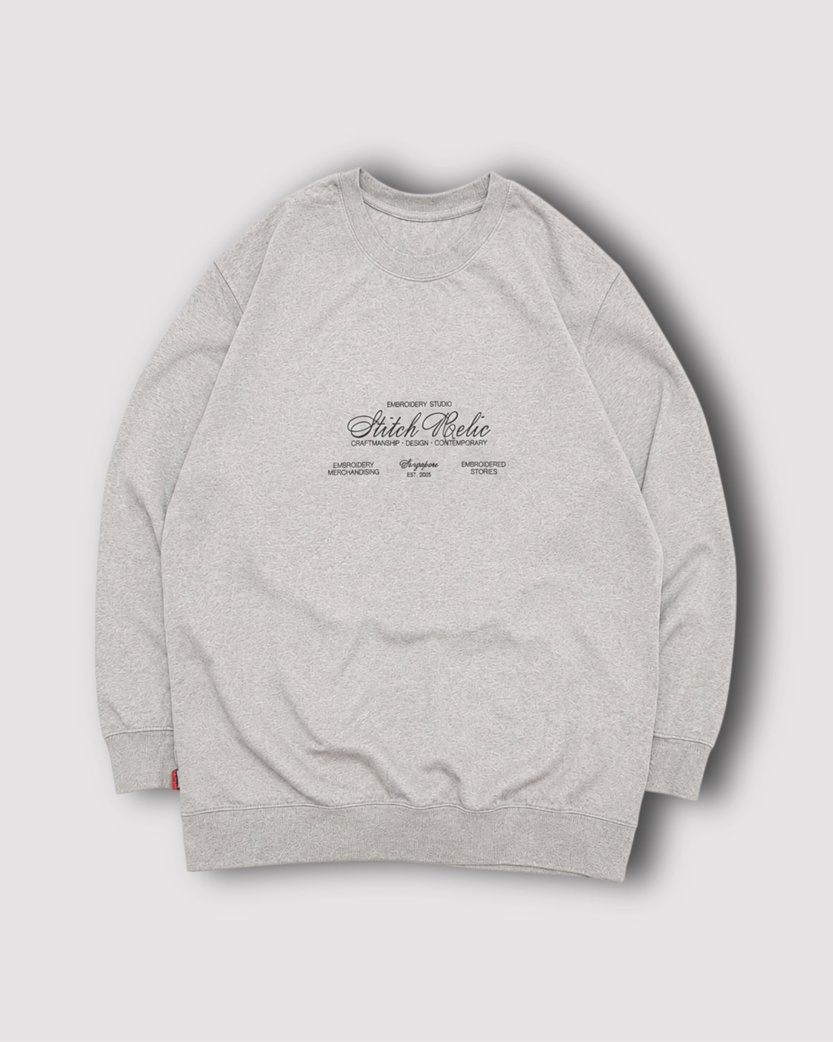 *Preorder* Embroidery Studio Crewneck in Hemp Grey